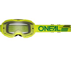 O'NEAL B-10 Solid Clear Neon Geel Crossbril -