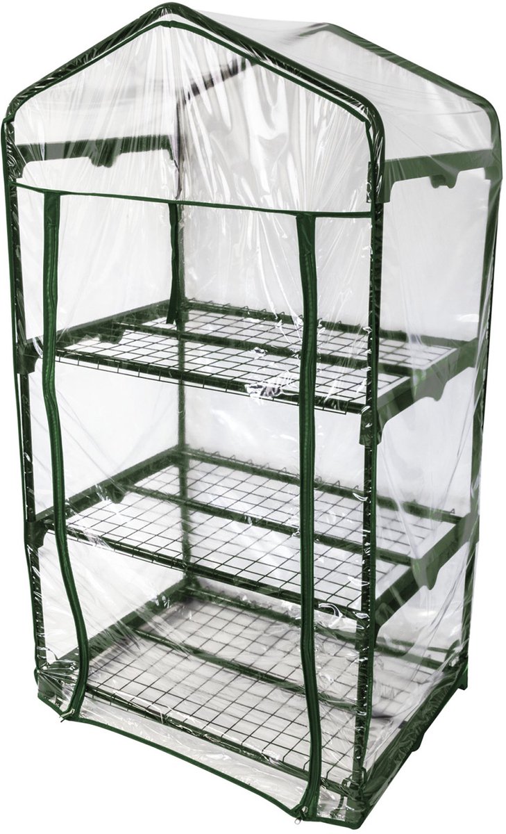 Windhager Balkon Koude Kas Folie Kas voor Kruiden, Tomaten & andere Planten 68x49x128cm Transparant