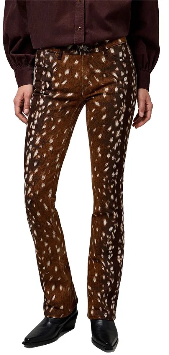 Wrangler 112373188 Bootcut Broek 31 32 Vrouw Fawn