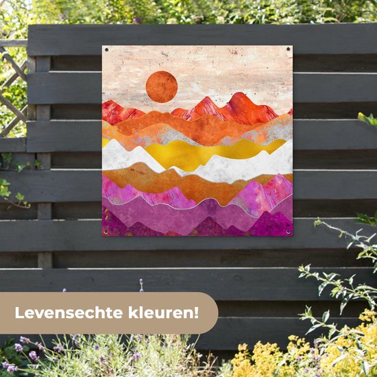 Torchon de jardin Lesbian - Or - Marbre - 100x100 cm