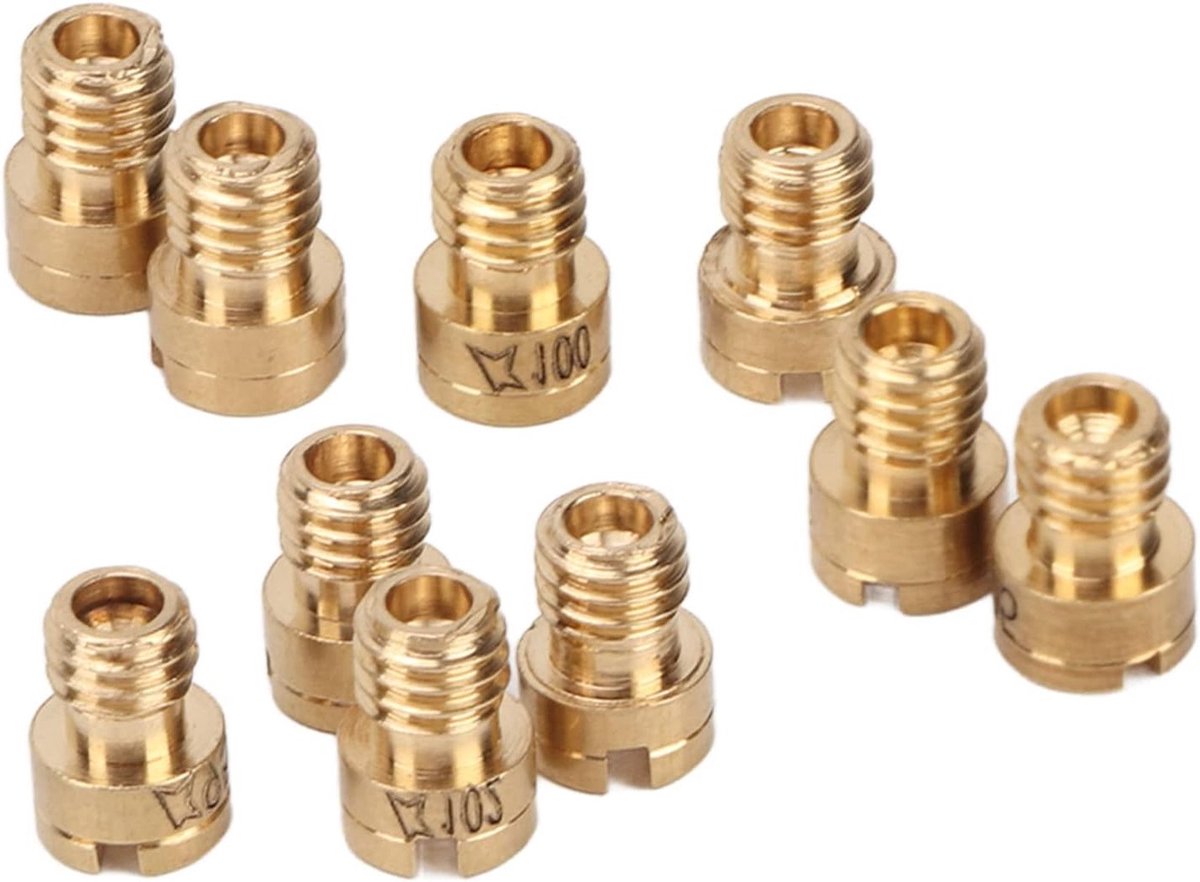 10 Stuks Carburetor Hoofd Jets Metaal Nozzles 82-105 voor GY6 139QMB Scooter en Moped Accessoires