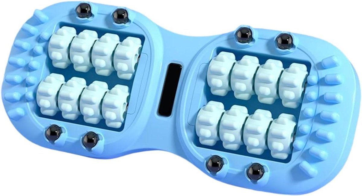 Voetmassage Roller - Triggerpoint Tool - Spierontspanning Verlichten - Dubbel Rollersysteem - 34 x 15 x 5 cm - Grijs