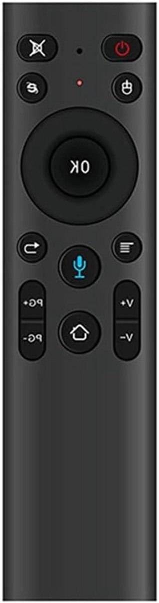 Luchtmuis Afstandsbediening - Voice Remote - Smart TV Bediening - Lange Afstand Controle - 10m Bereik - Zwart