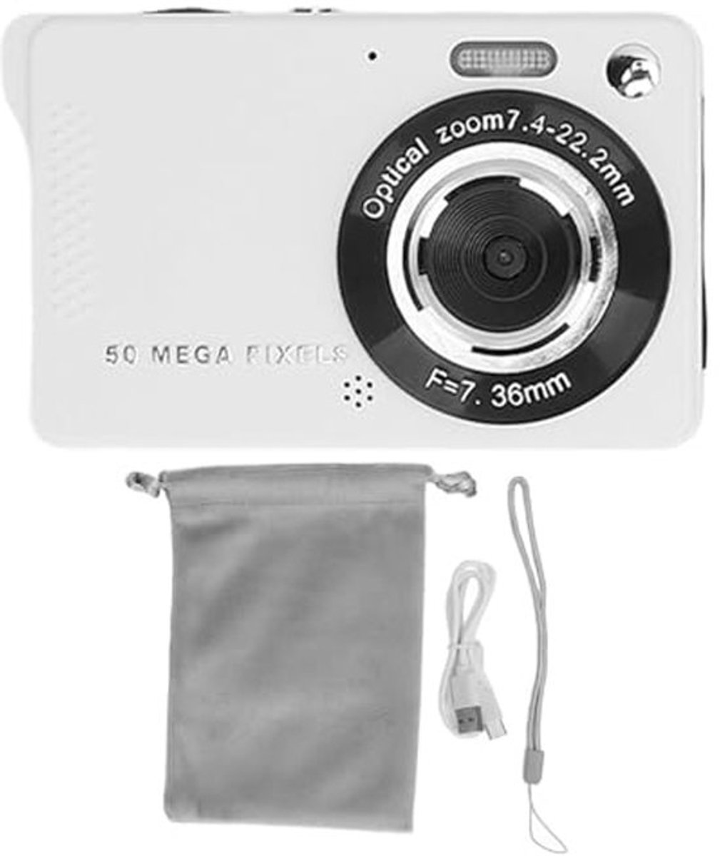 Digitale camera voor kinderen, 1080P FHD camera met vullicht, 2,8 inch scherm 16x digitale zoom vintage camera, retro CCD camera voor tieners jongens meisjes senior (64GB)