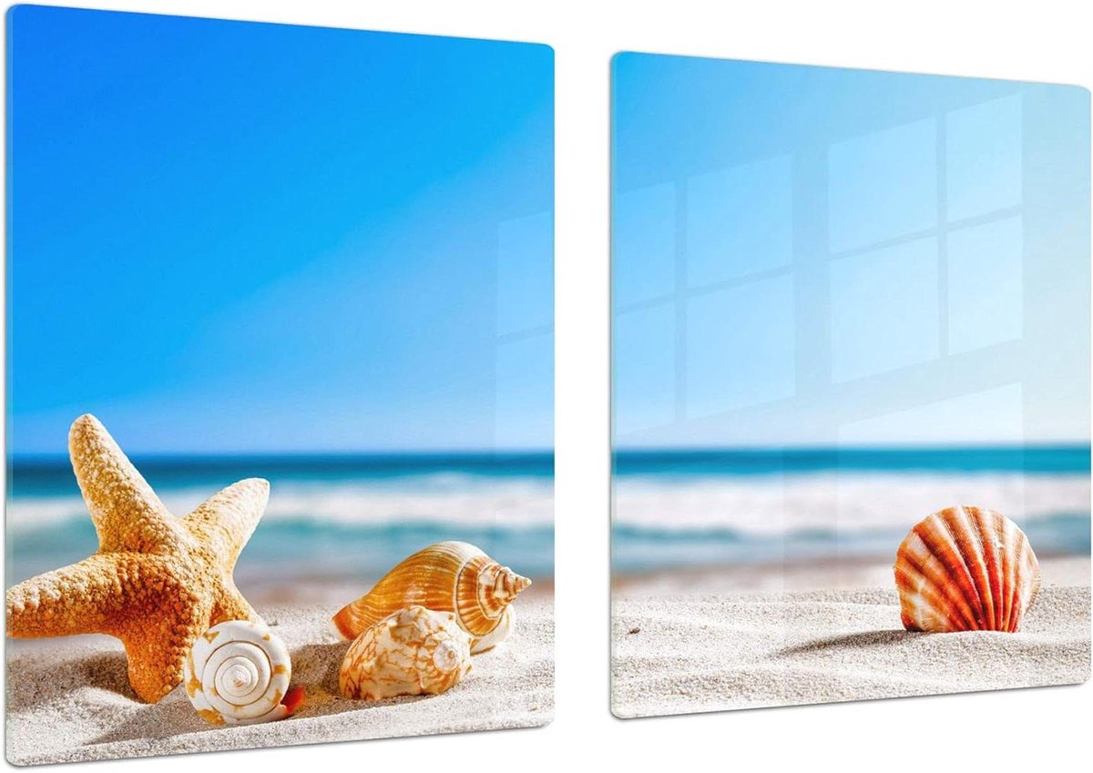 Glazen Keukenbord - Snijplank Kookplaat Cover - Keukenwerkblad Beschermen - Slagvast Gehard Glas - 80 x 52 cm