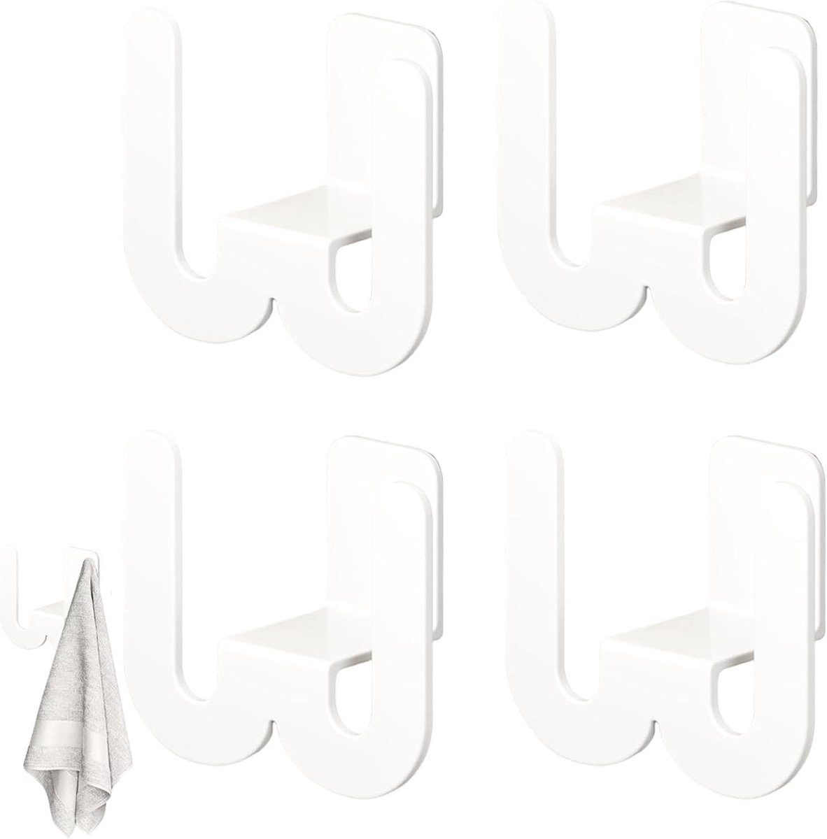 Schoenenrek Set - Opbergrekjes - Ruimte Besparen - Modulair Ontwerp - 8.5 x 8.6 x 4.5 cm - Wit