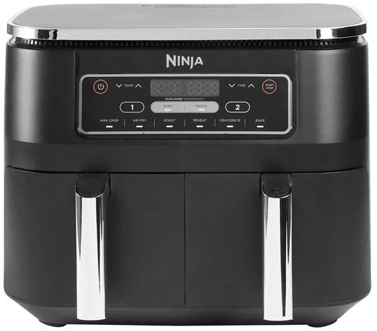 Ninja Dubbele Airfryer XXL - 7.6 Liter - 2020 Model - Dual Zone Technologie - AF300EU