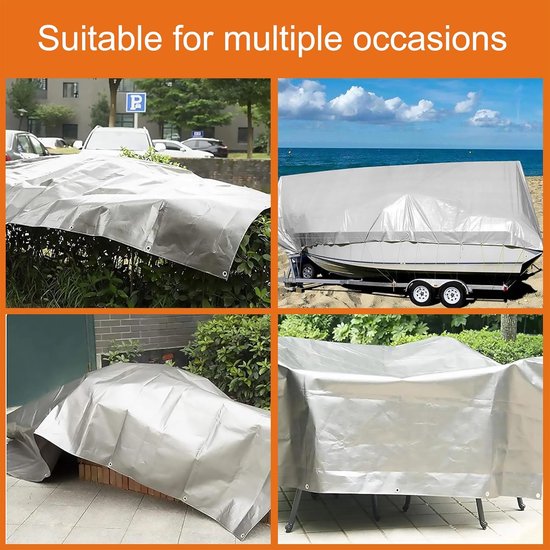 Multifunctioneel campingzeil met waterdichte grondlakens, mat, draagbaar tenttapijt voor wandelen, outdoor, picknick