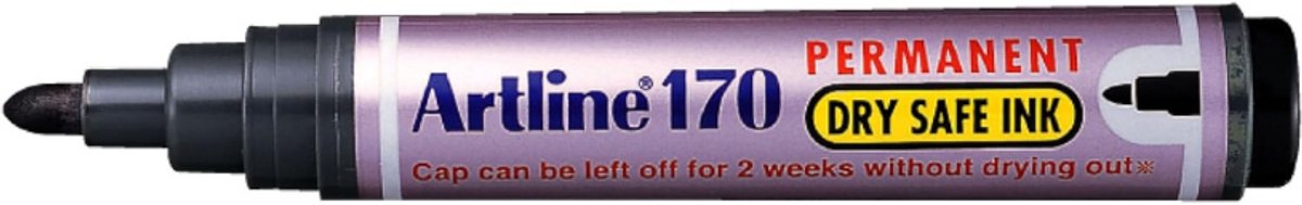 Artline permanente marker Eco-Green zwart 2.0mm - milieuvriendelijk.