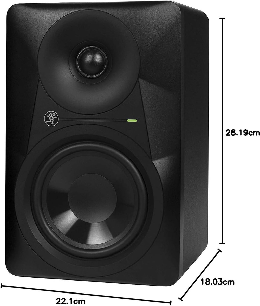 Studiomonitor - Mix Monitor - Muziek Mixen - Logaritmische Golfgeleider - 5 inch - Zwart