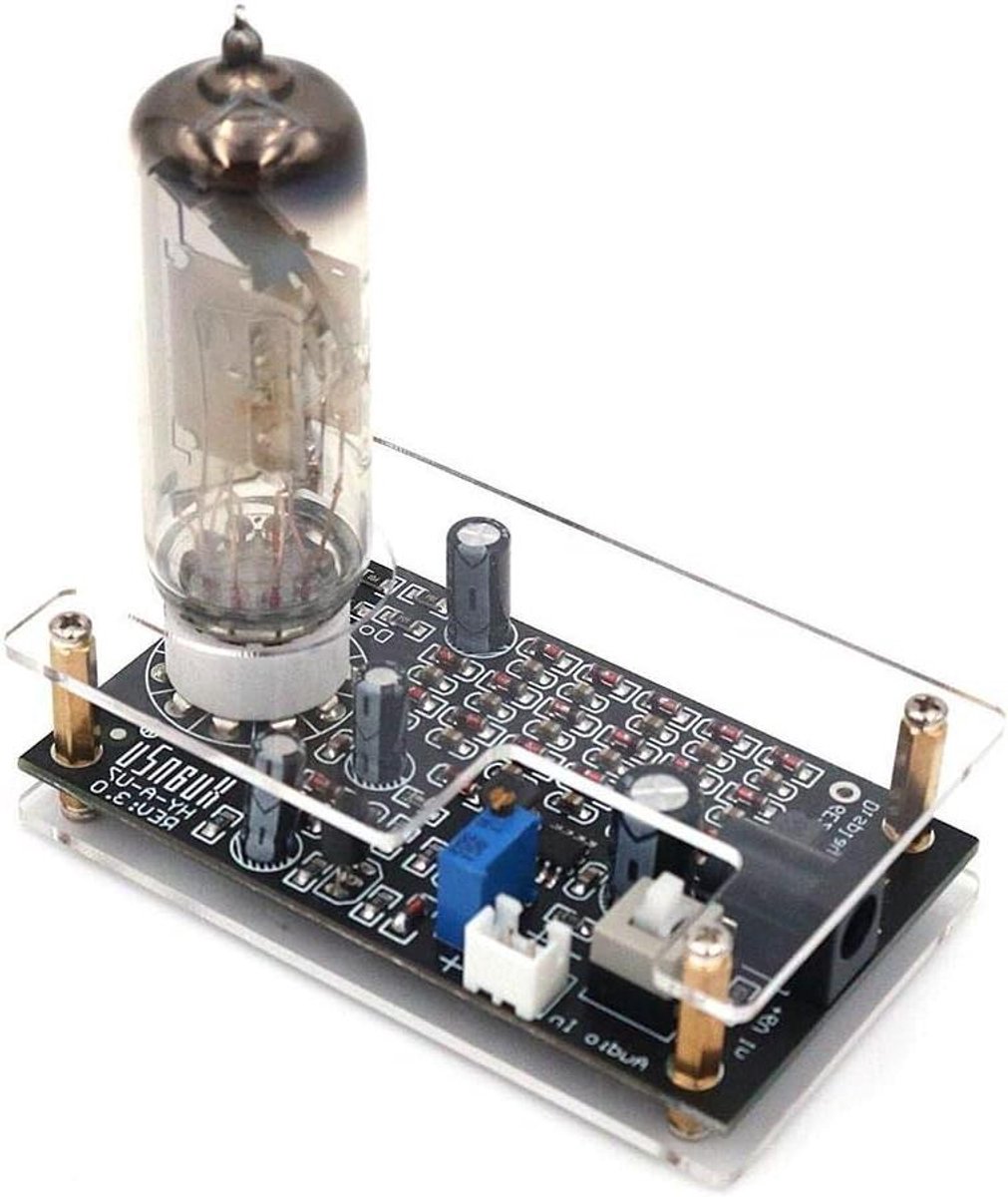 DollaTek Magic Eye 6E2 EM87 Buisvoorversterker Audiopegelweergave VU-meter, muziekspectrum