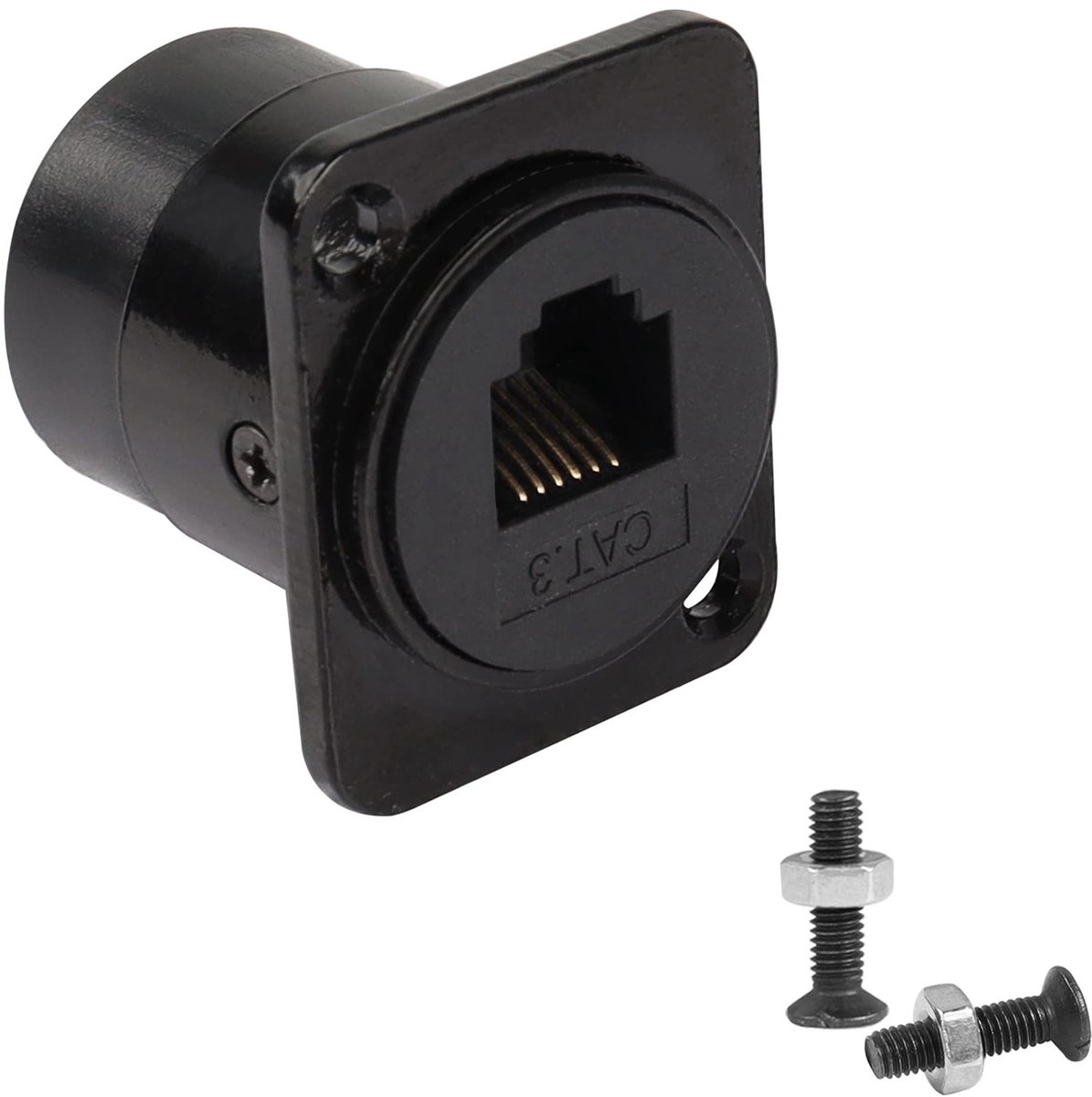QIANRENON RJ11/RJ12 6P6C Paneelmontage Connector voor Telecommunicatie