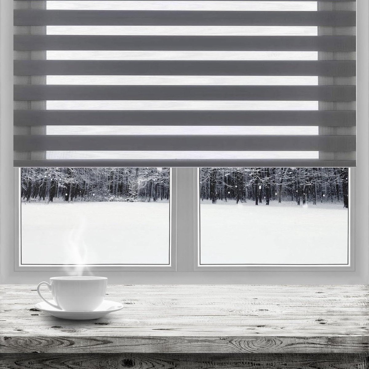 Jaloezieën Venetian 30 x 260 cm Bescherming Tegen Zon En Inkijk Thermisch geïsoleerde jaloezieën Alle Montageonderdelen Inbegrepen voor rame