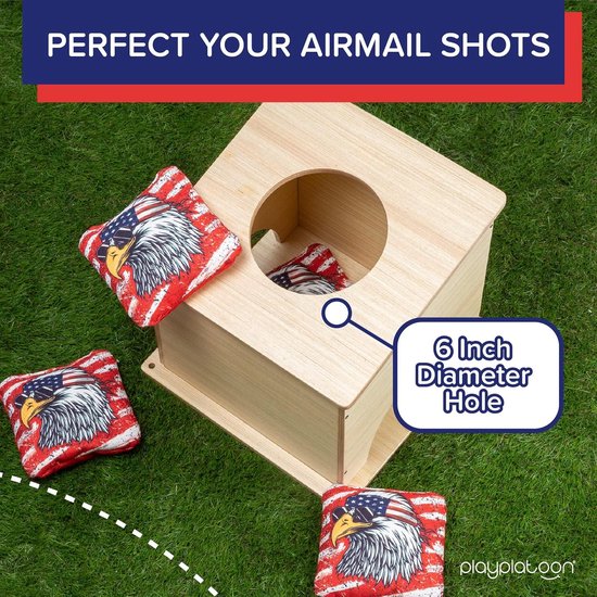 Airmail Box Set - Zakwerptraining Hulpmiddel - Competitieve Training - Speciaal Ontworpen - 2 Stuks - Houtkleur — afbeelding 2