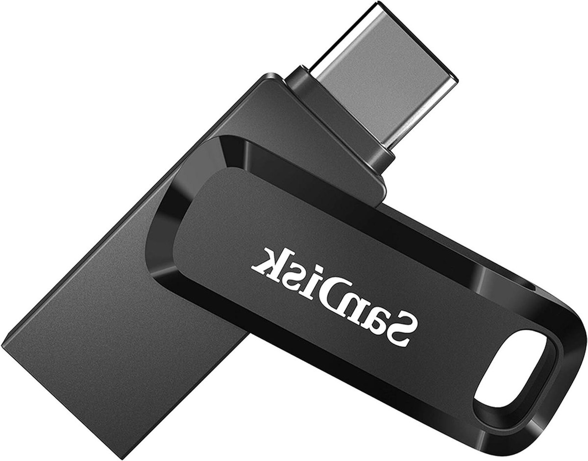 USB Flash Drive - Dual Drive Go - Bestanden Overzetten - Dubbele Connectoren - 512GB - Zwart