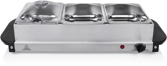 Tristar BP-6283 Buffetwarmer 3x1,4L RVS