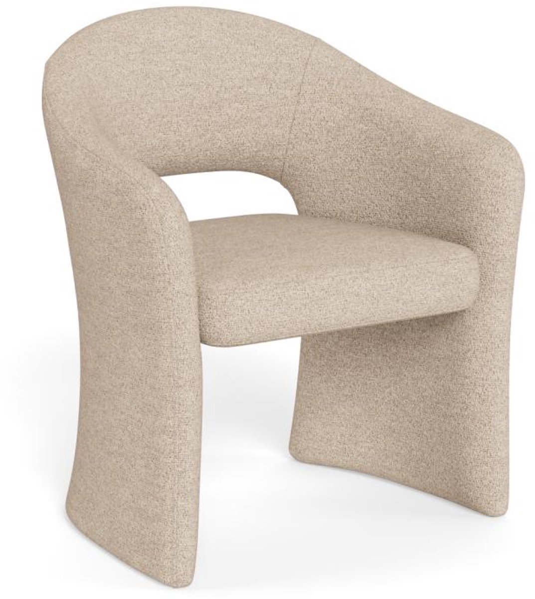Giga Living Eetkamerstoel Viona Met Armleuning Cona Beige - Giga Living