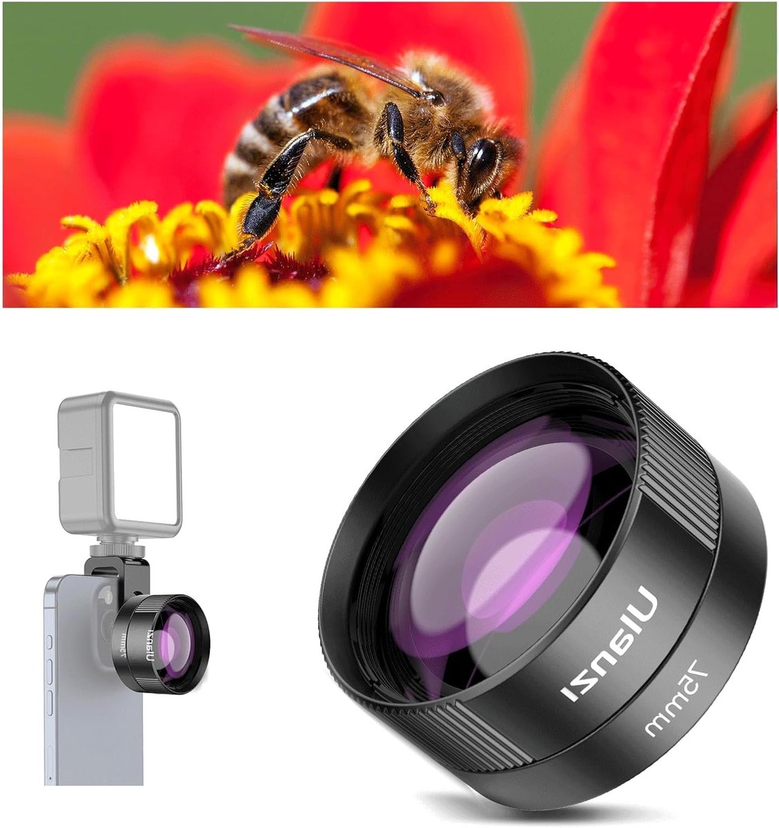 Macro Lens voor Smartphones - Perfect voor Natuurfotografie, Close-ups en Creatieve Beelden