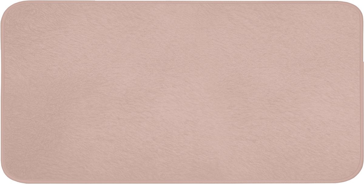 Badmat 120x60 cm - Antislip - Roze - Palet - Oud - Effen - Oudroze - Badmatten voor badkamer - Badkamermat - Douchemat - Badkamer mat