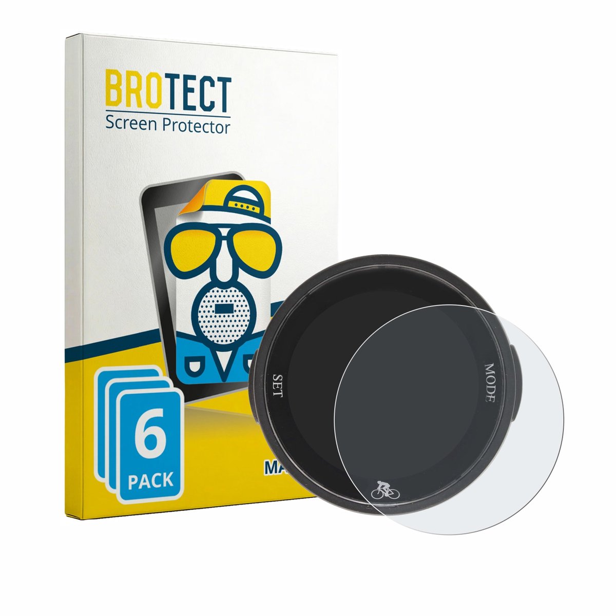 BROTECT - Screenprotector voor Ejoyous Bike Computer - Folie Beschermfolie matte 6 Stuks