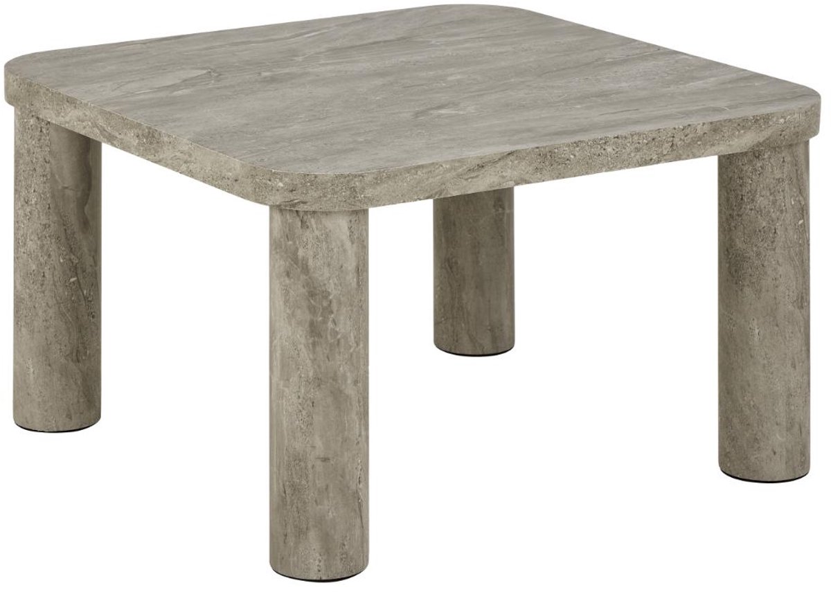 Giga Living Salontafel Sorell Marmer Grijs 60cm - Giga Living