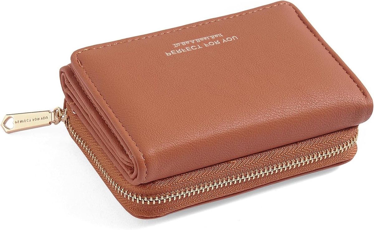 Damesportemonnee klein met grote capaciteit, elegante en schattige geldbeugel met muntcompartiment, ideaal voor dagelijks gebruik