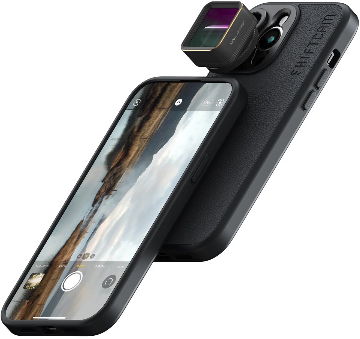 Shiftcam LensUltra 1.33x Anamorphic – Cinematografische breedbeeldvideo – Karakteristieke anamorfe flare – Compatibel met alle telefoons - Zwart