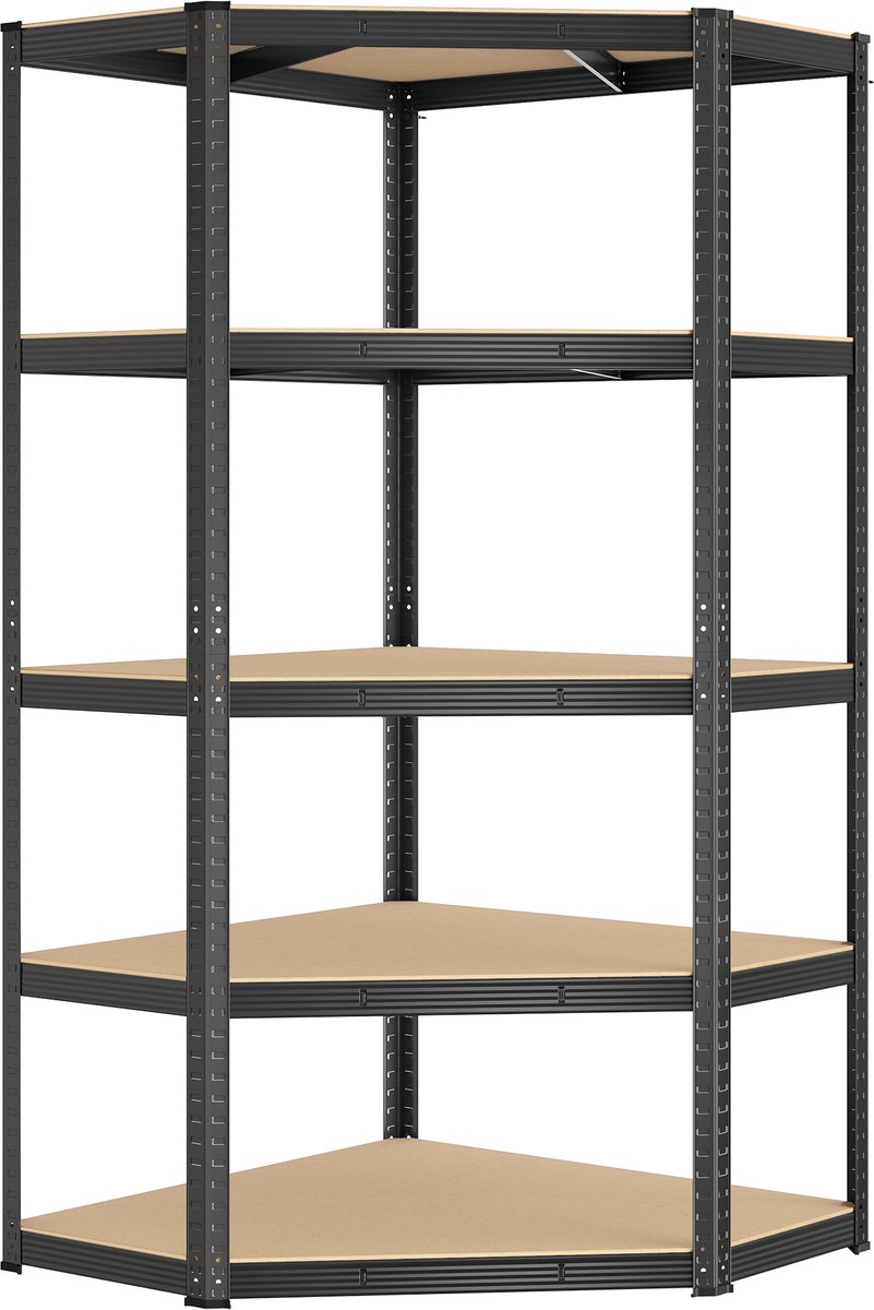 SONGMICS - Stellingkast - Opbergrek - Met 5 Niveaus - Zware Metalen - Voor Garage, Berging, Kelder