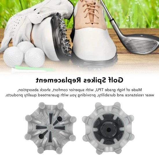 Dailygoods- Golfnoppen 20 Stuks - Antislip - Vervanging Golfspikes - TPU - Schokabsorberend - Duurzaam - Eenvoudig Te Vervangen van Dailygoods — afbeelding 5