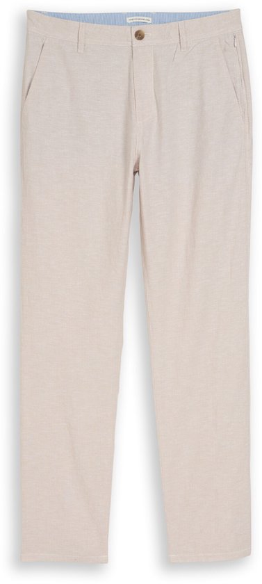 TOM TAILOR Heren Slim Fit Chino Broek van Stretch Piqué met riem, 10668 - Sky Captain Blue, 30W / 32L