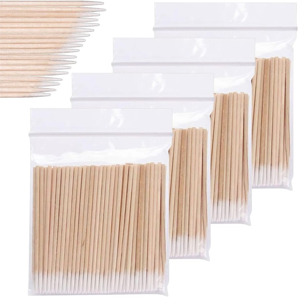 400 Stuks Puntige Wattenstaafjes voor Make-up, Cosmetische Accessoires en Permanent Make-up Hulpstukken