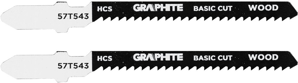 Graphite - Decoupeerzaagblad - 12 TPI - HCS - T-Handvat - 2 Stuks