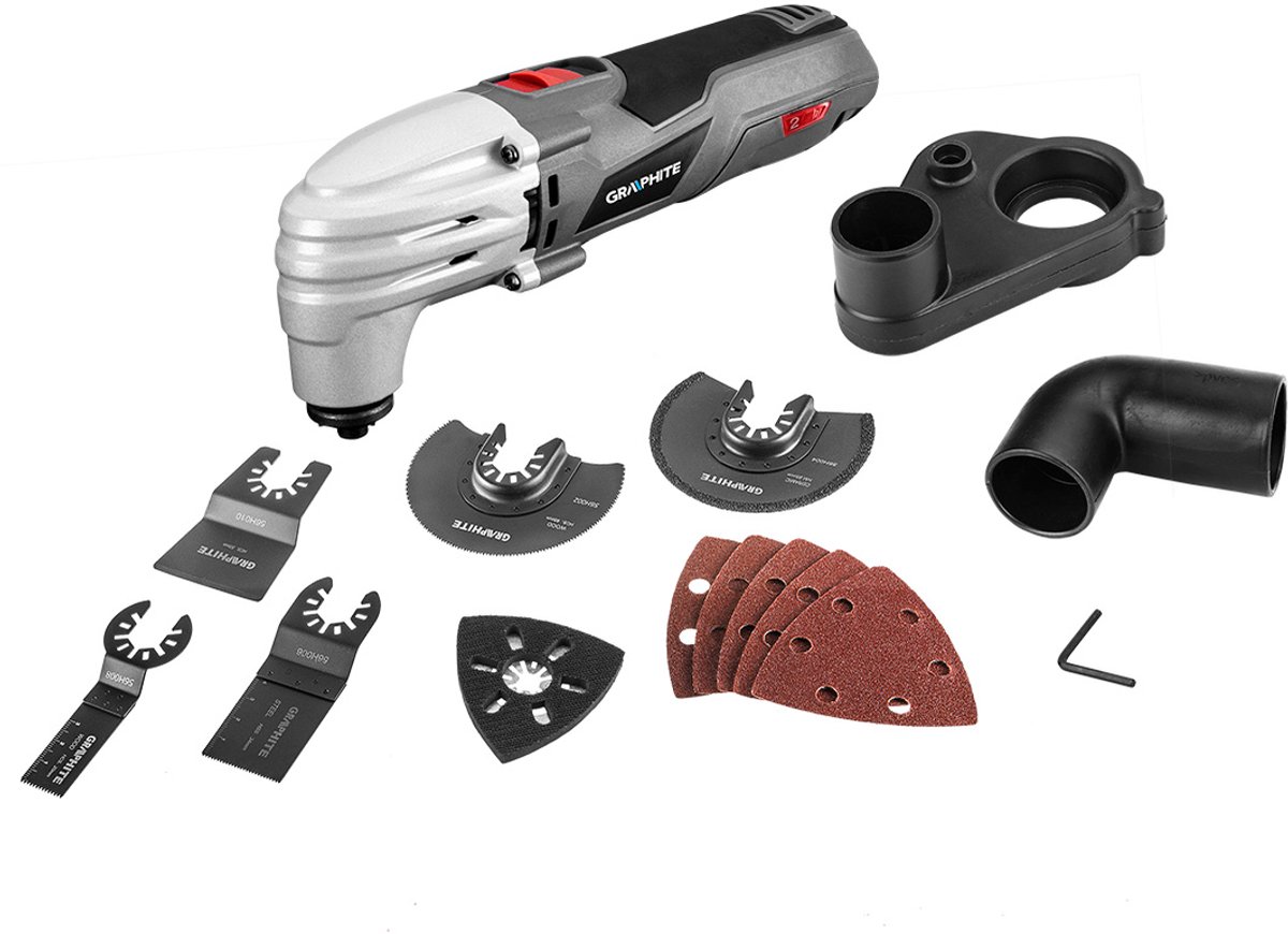 Graphite 59G023 - Multifunctionele Machine - 250W - 15000-21000 min⁻¹ - Walizka