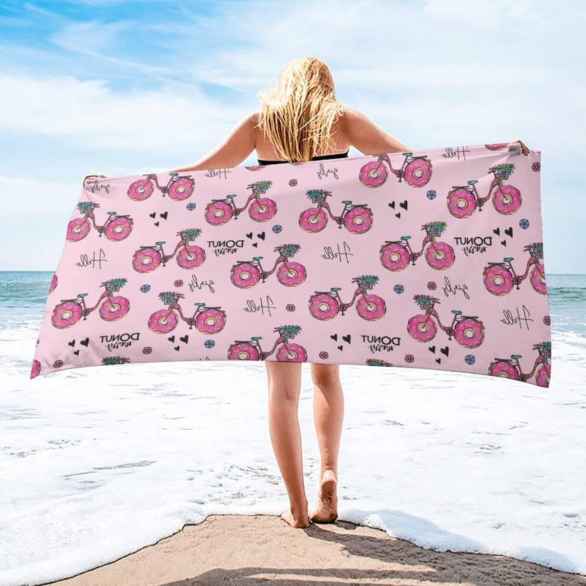 Microvezel Strandlaken - Sneldrogend Handdoek - Strand en Zwembad - Zandafstotend - 80x130