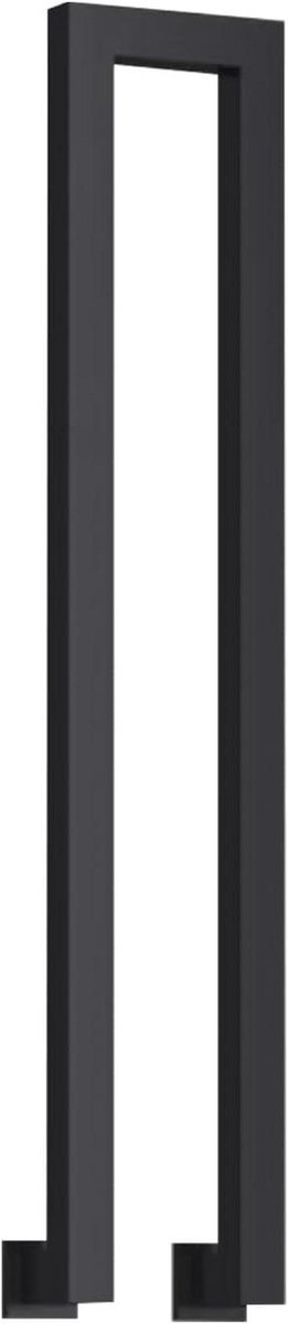 Metalen Trapleuning - Hulpsteun Balustrade - Veilig Traplopen - U-vormig Ontwerp - 50cm - Zwart