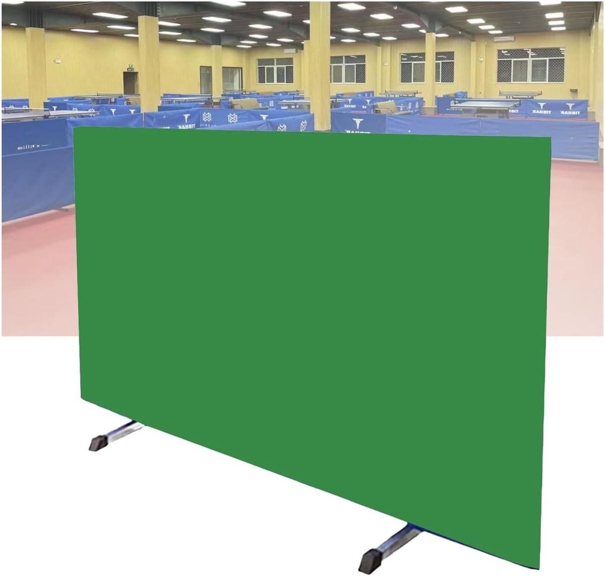 Tafeltennishek - Omheining Tafeltennis - Individuele Training - Verbindbare Panelen - Robuust Gegalvaniseerd - Zwart
