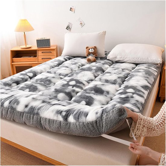 Opvouwbare Matras - Logeerbed Futon - Comfortabel Slapen - Japanse Stijl - 90 x 200 cm - Brons — afbeelding 5