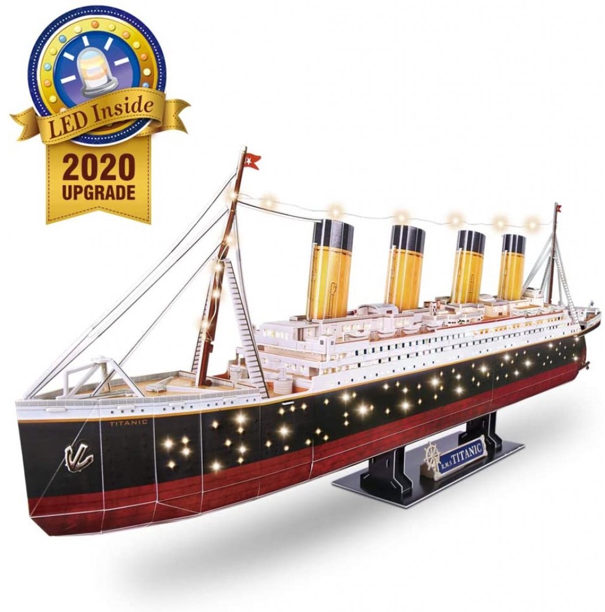 Cubic Fun - 3D Puzzel Titanic LED (2010328) — afbeelding 15