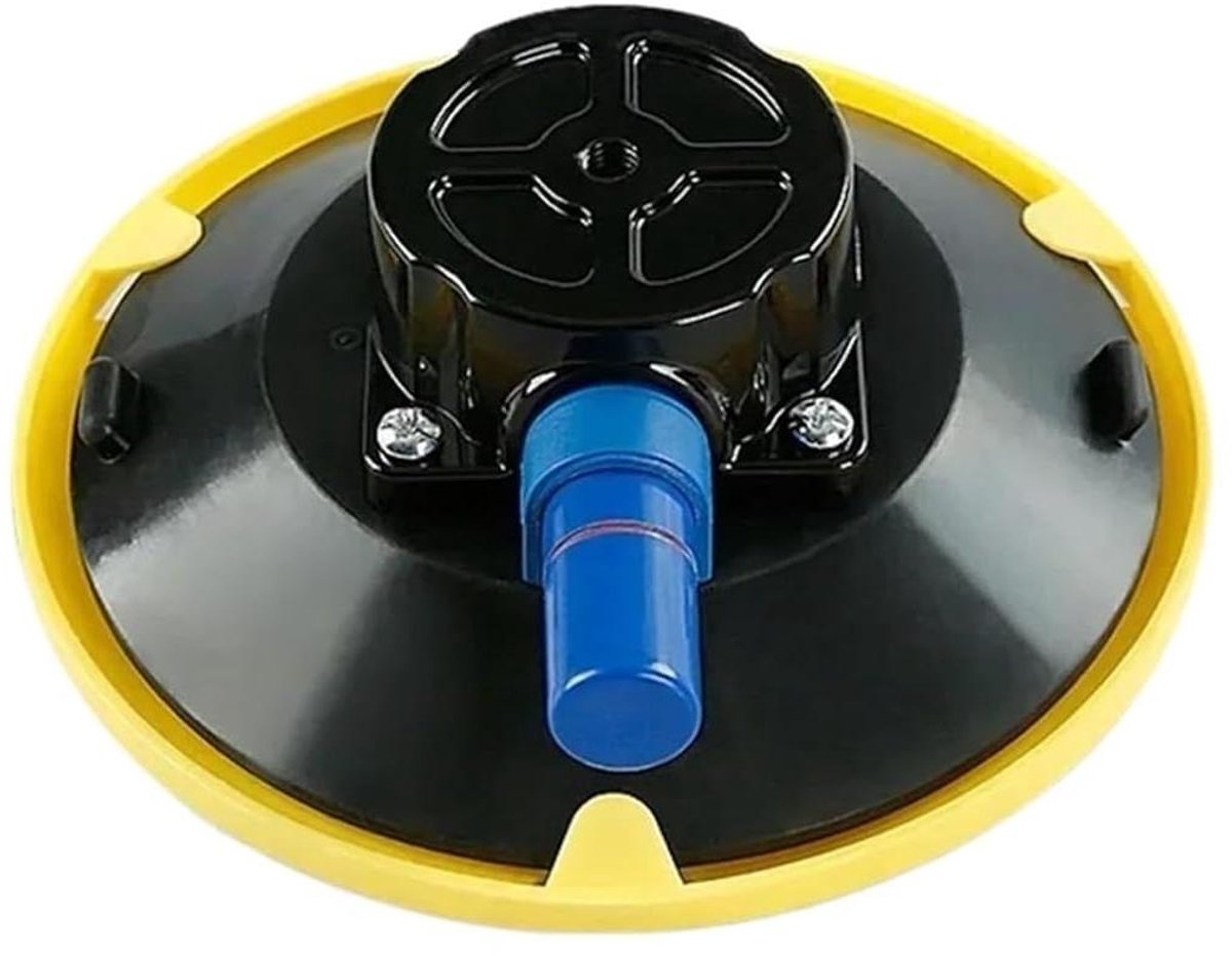 Vacuümzuignap - Handpomp zuignap - Vastzetten voorwerpen - Geen gaten boren - 15 cm diameter - Zwart