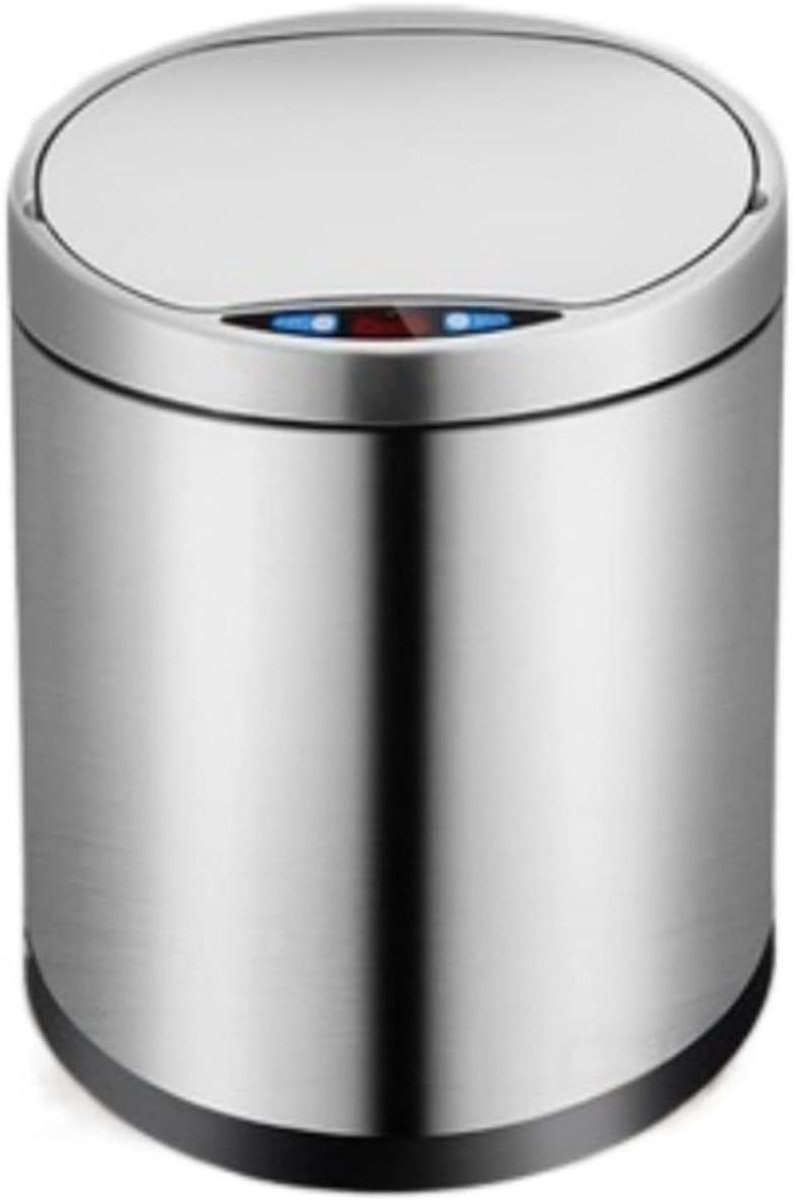 Prullenbak Sensor - Afvalbak Slim - Hygiënisch Afval - Automatisch Openen - 7 Liter - Zilver