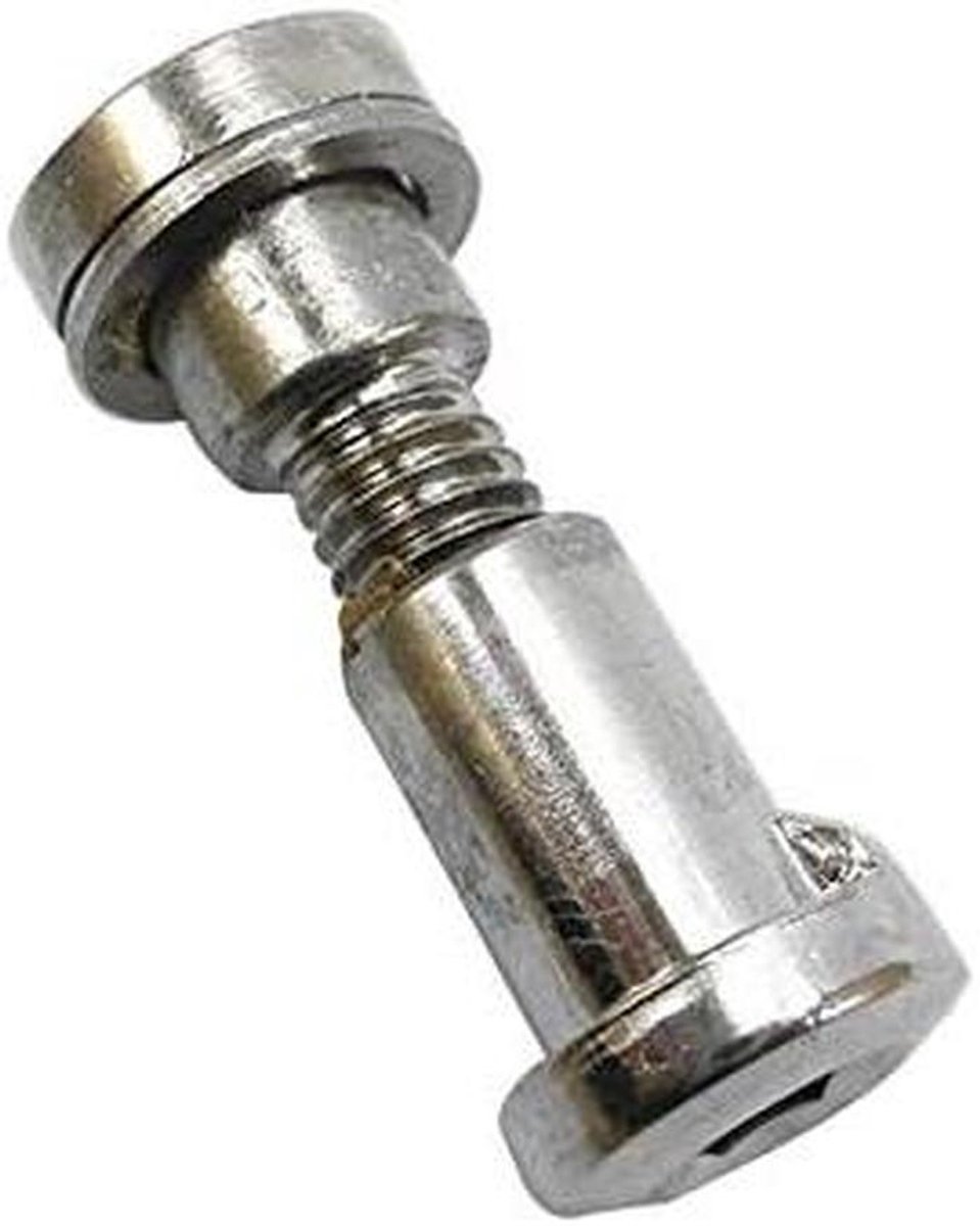 Zadelpen Schroef - Fiets Onderdeel - Zadel Verstellen - Vintage Stijl - 15-25 mm - Zilver