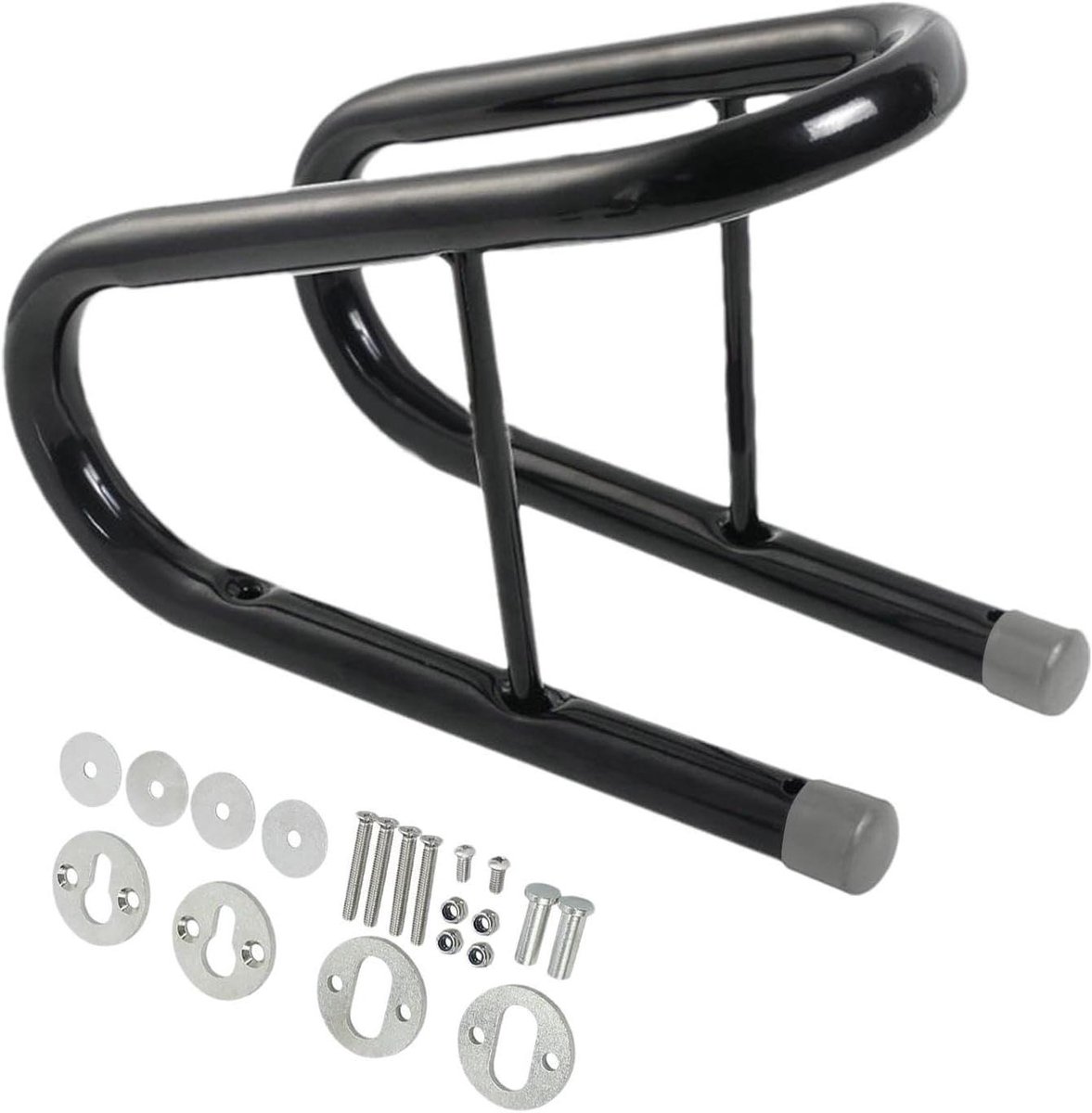 Motorwiel Steun - Voorwiel Stabilisator - Motor Transport - Afneembare Wig - 34 x 29.2 x 22.6 cm - Zilver