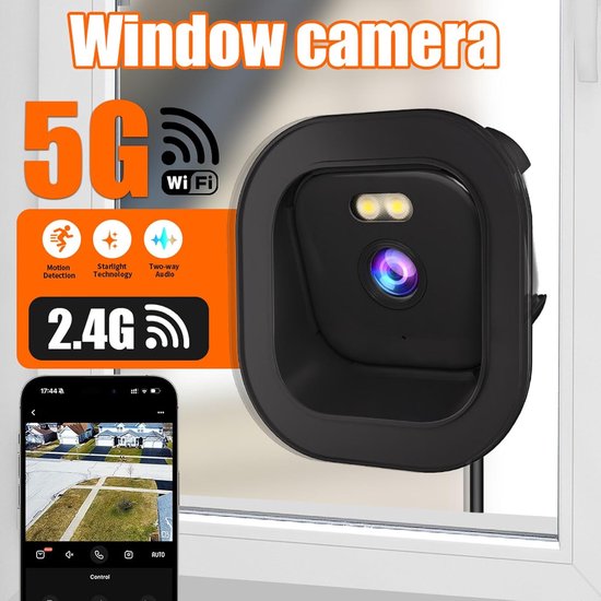 Beveiligingscamera - Raamcamera - Thuisbewaking - AI 2K Kleur - 1.8m Kabel - Wit — afbeelding 3