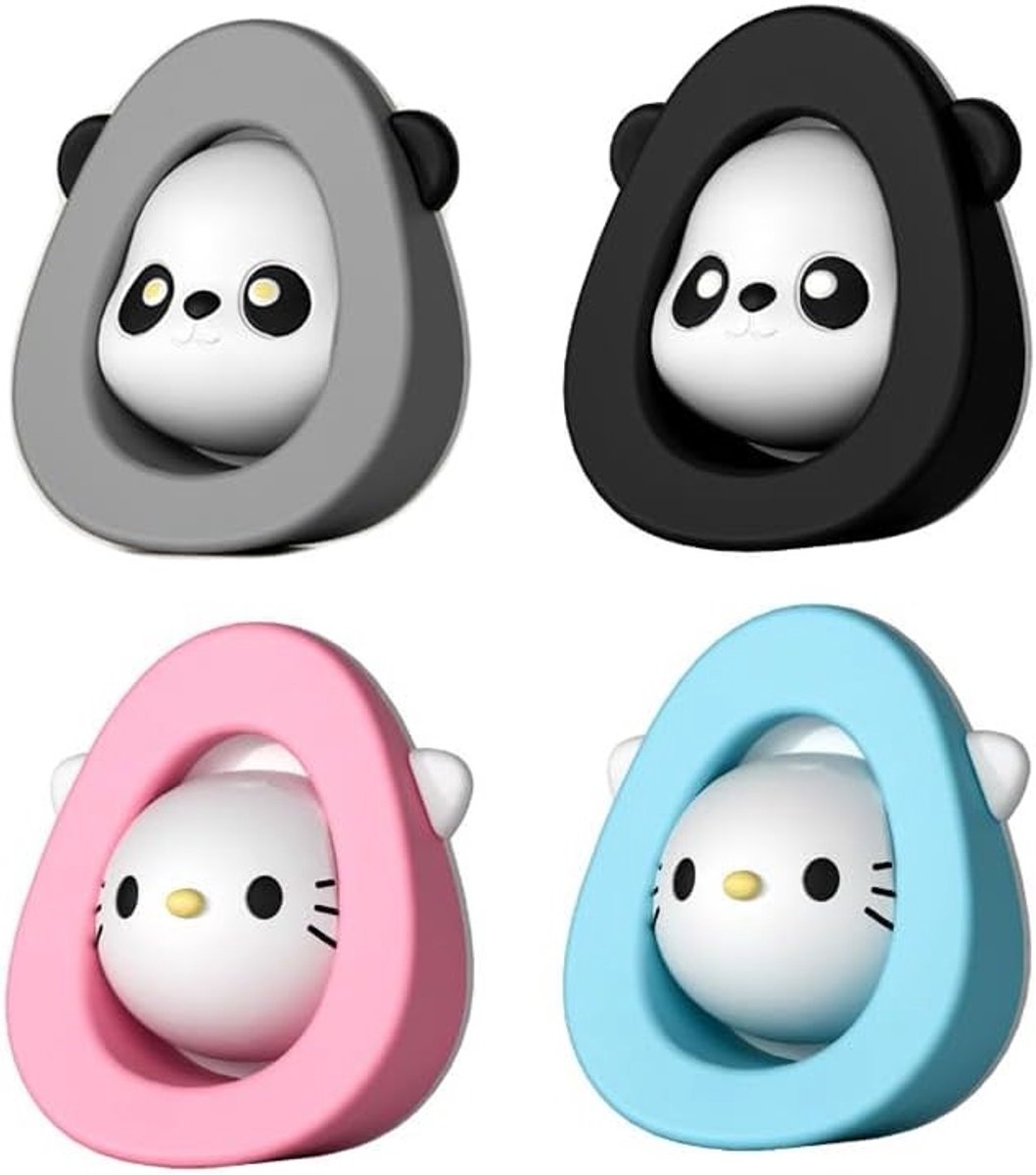 SnelShoppen - 4x ARFUKA Deurstoppers 2 in 1 Silicone Deurstoppers en Wandbeschermers, Schattige Decoratieve Deurstoppers voor Thuis en Kantoor, Multif