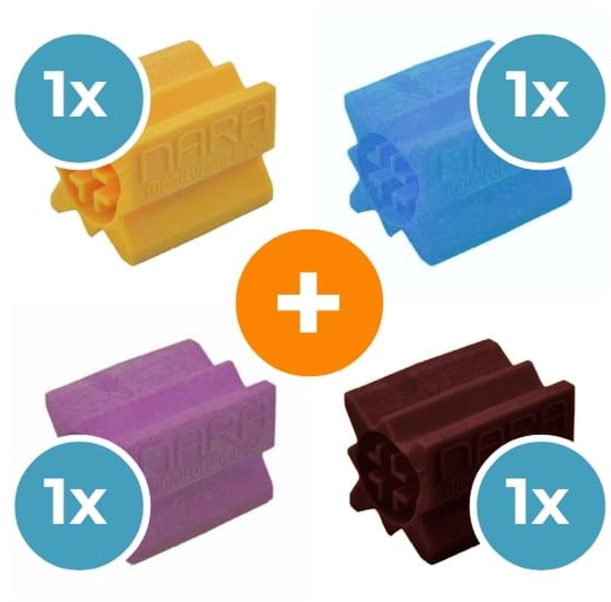 Nara Bloc lokaas mix (4 stuks) - Effectief rattenlokaas - Met gratis cheatsheet
