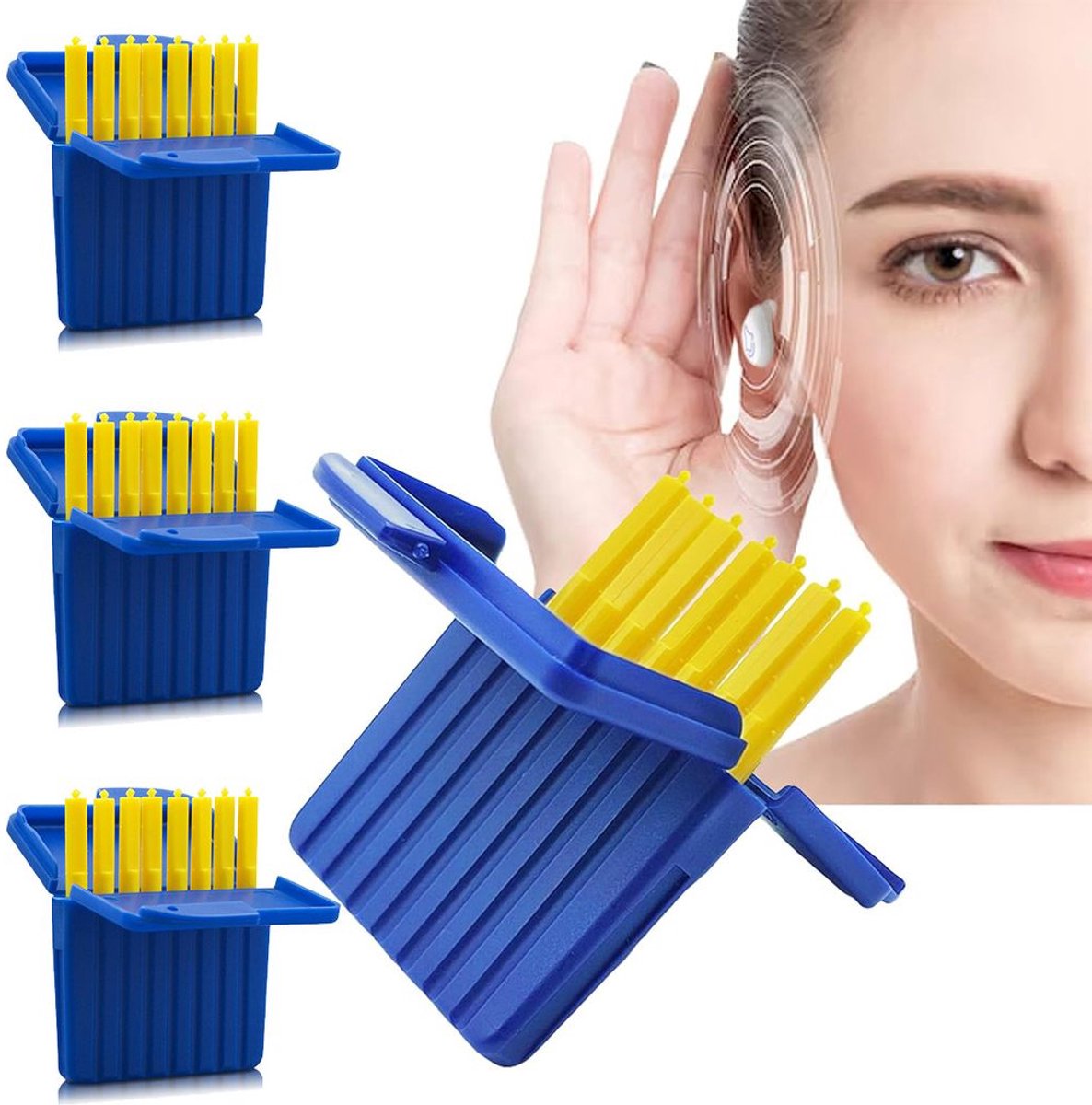 Oorsmeerfilter voor Starkey hoortoestellen, 1,5 mm oorsmeerfilter, voor Hear Clear reinigingsaccessoires, 32 filters/4 verpakkingen, voor ITE en CIS hoortoestellen.