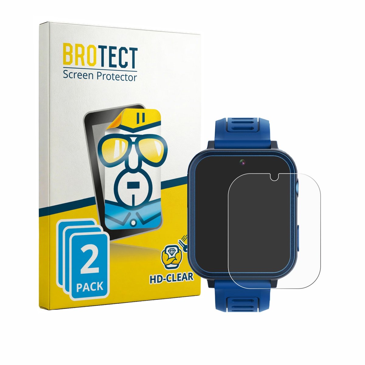 BROTECT - Screenprotector voor Phyulls S16 - Folie Beschermfolie transparant 2 Stuks