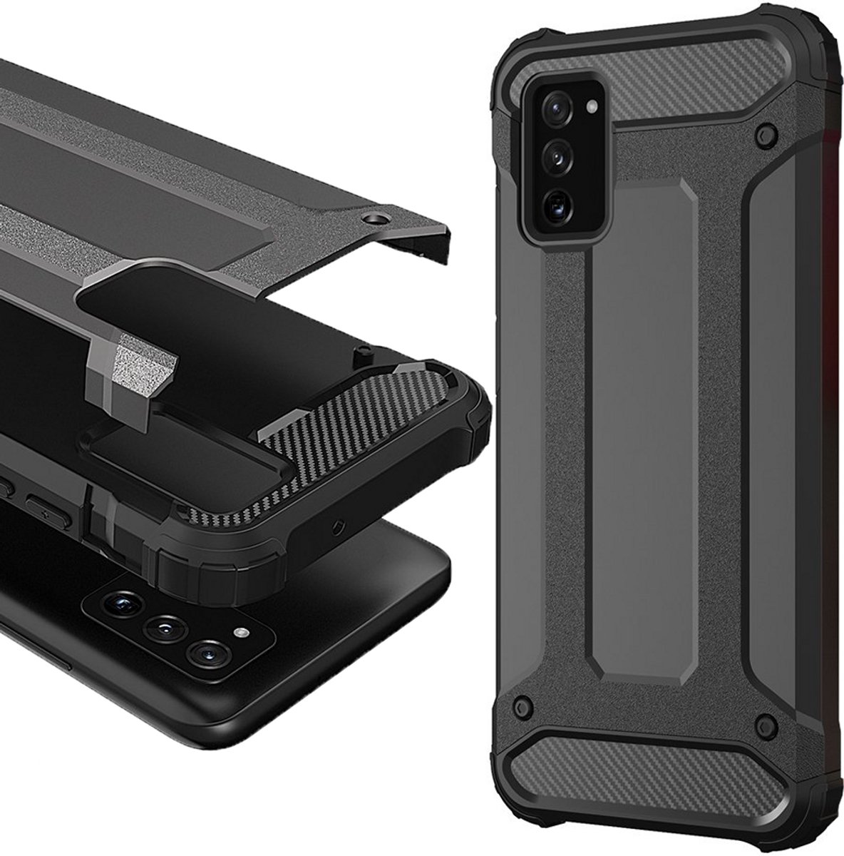 Hybride Armor-Hoes Voor Xiaomi Redmi K40 Pro+ K40 Poco F3 Met Verbeterde Bescherming