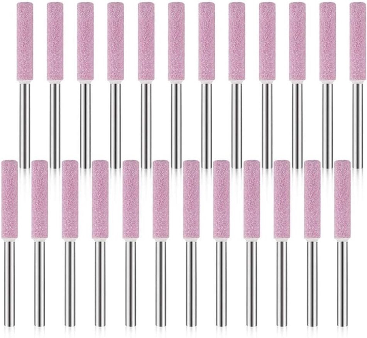 Kettingzaag Slijper - Slijpsteen Tool - Zaagketting Onderhoud - Set van 24 - 3x4.8mm - Metaalkleur