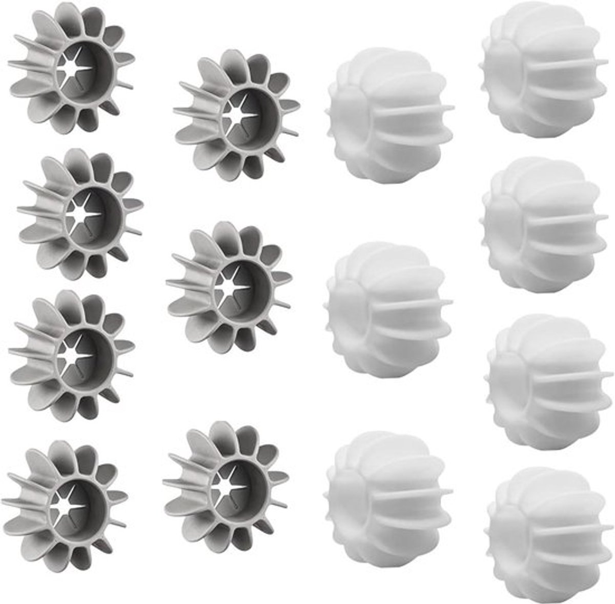Wasdrogerballen, 14 stuks, anti-rimpel effect, wasballen voor kreukvrije kledingreiniging.